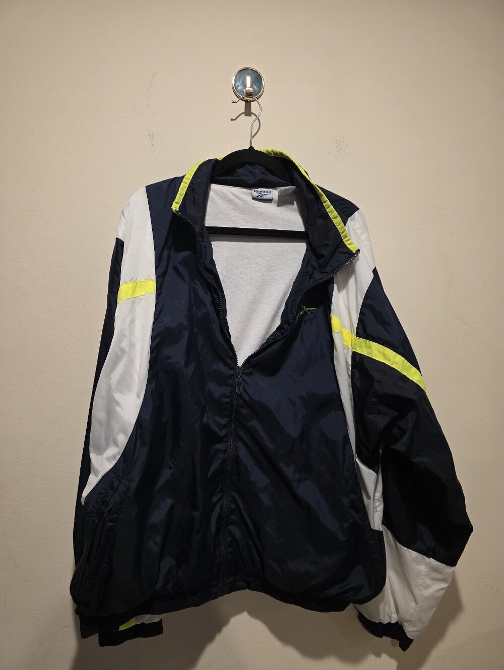 Vintage Reebok Windbreaker XXL 90s Reebok Colorblock Nylon Jacket